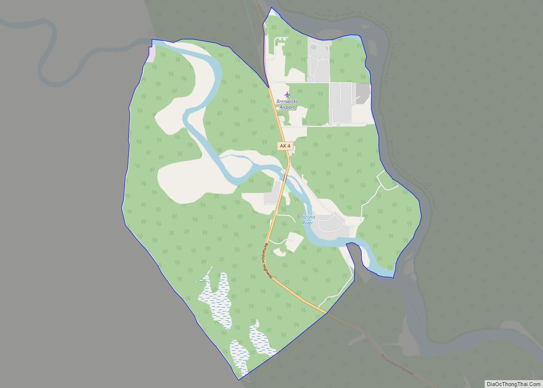 Map of Tazlina CDP