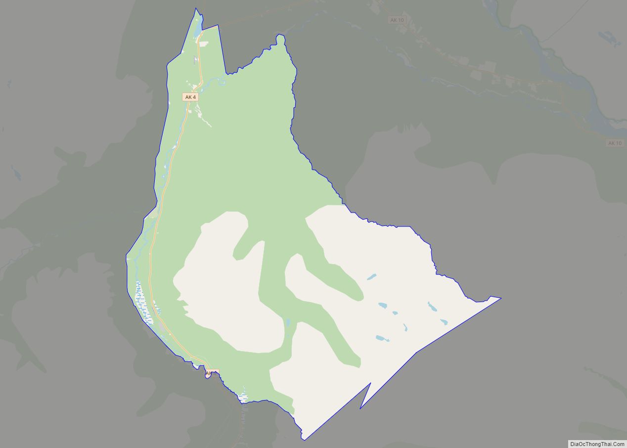 Map of Tonsina CDP