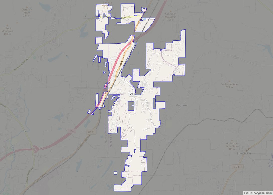 Map of Argo town