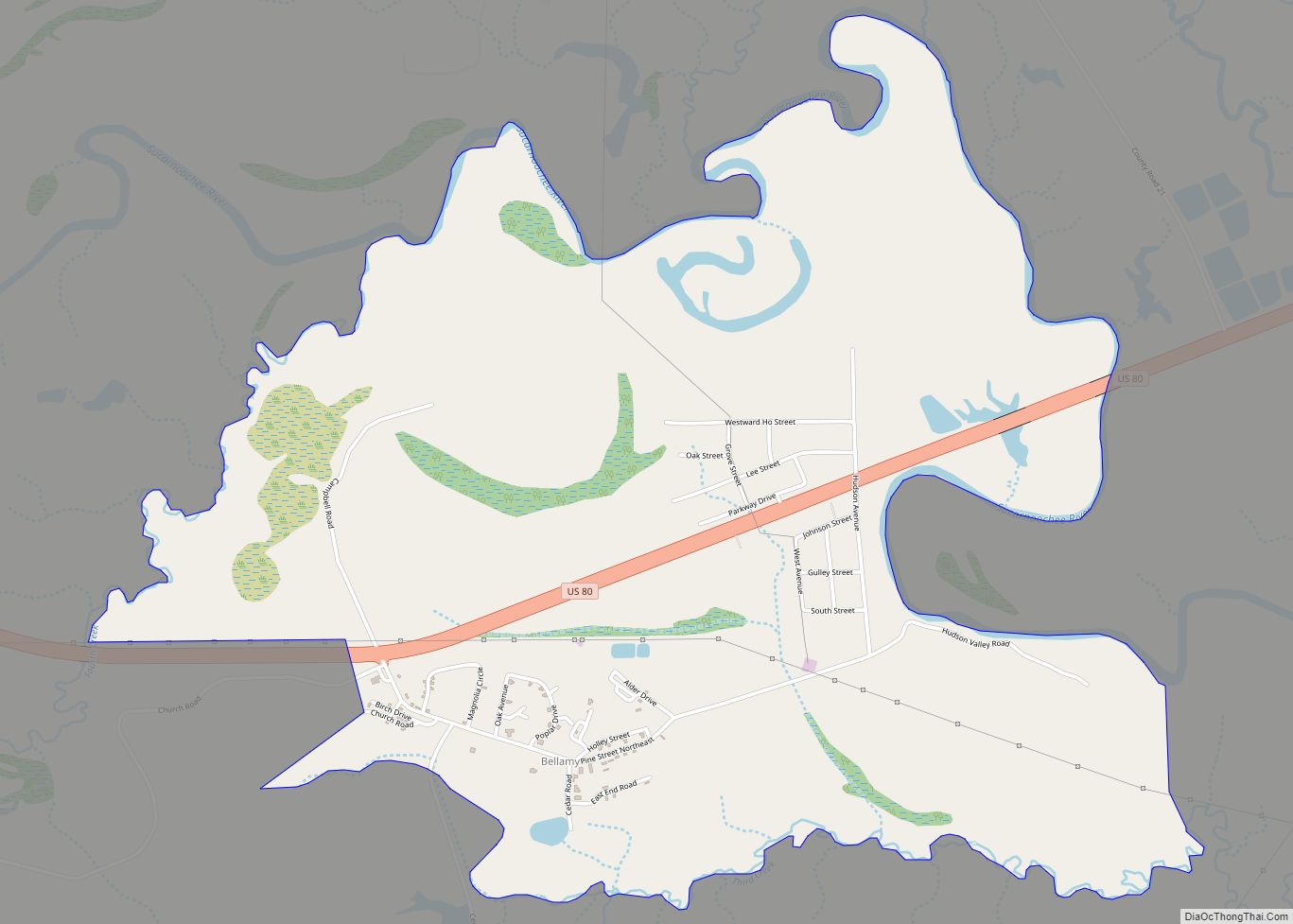 Map of Bellamy CDP