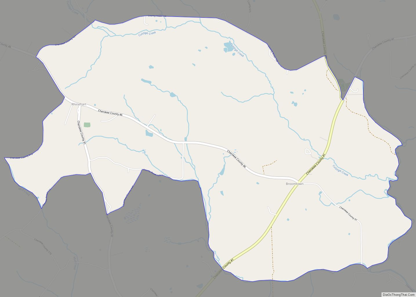 Map of Broomtown CDP