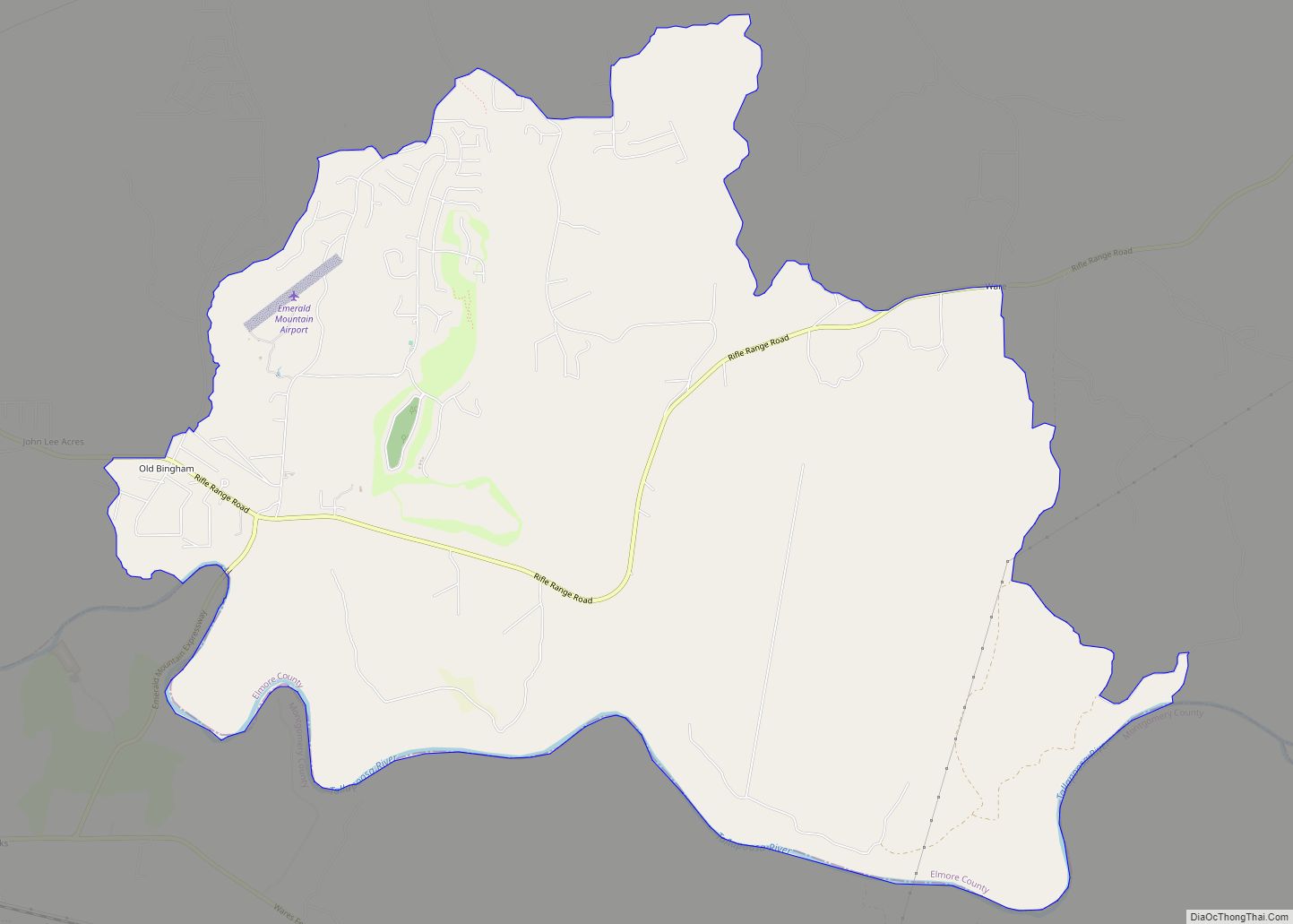 Map of Emerald Mountain CDP