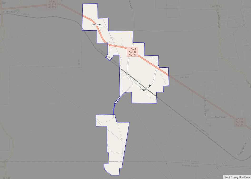 Map of Gu-Win town
