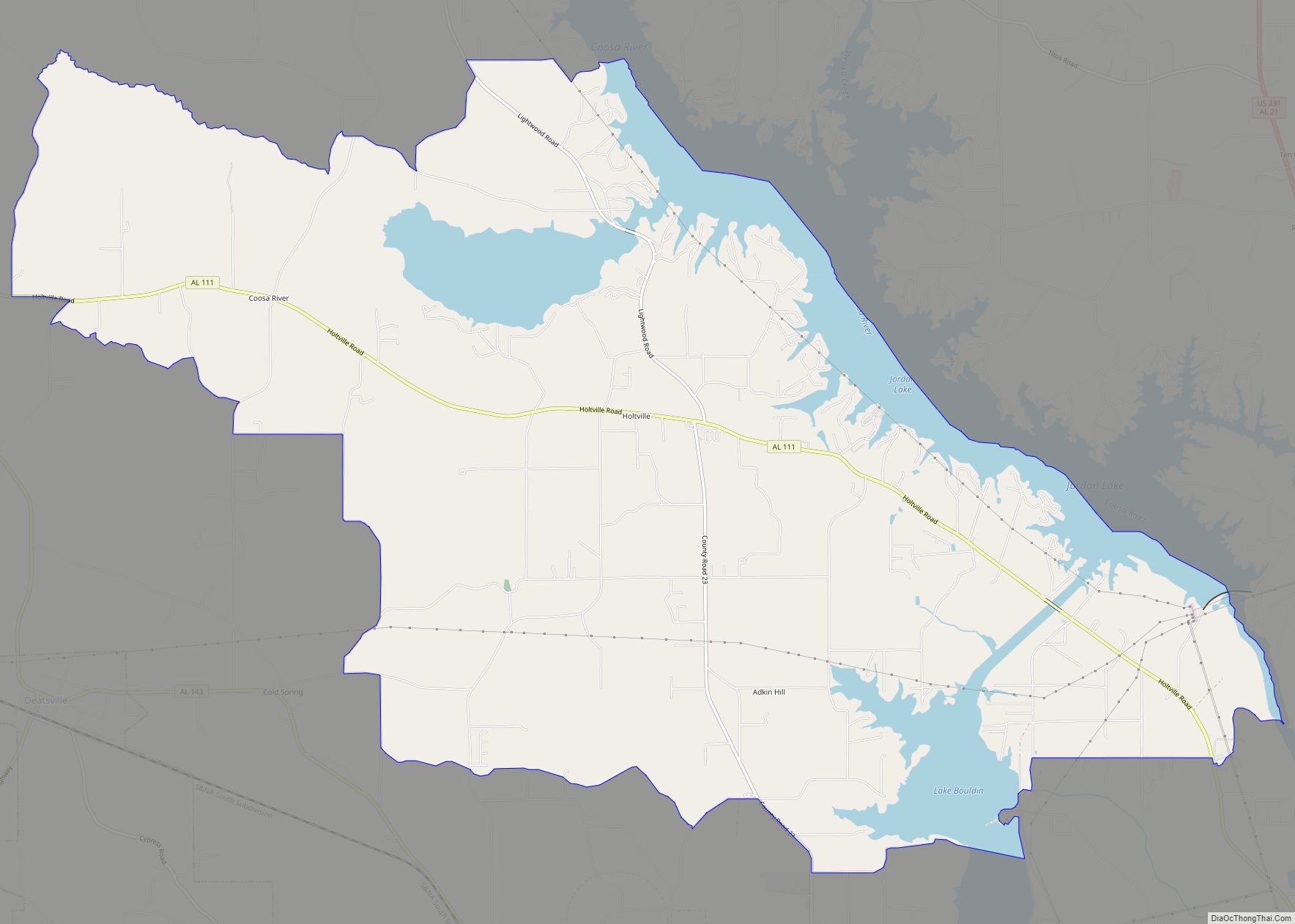 Map of Holtville CDP