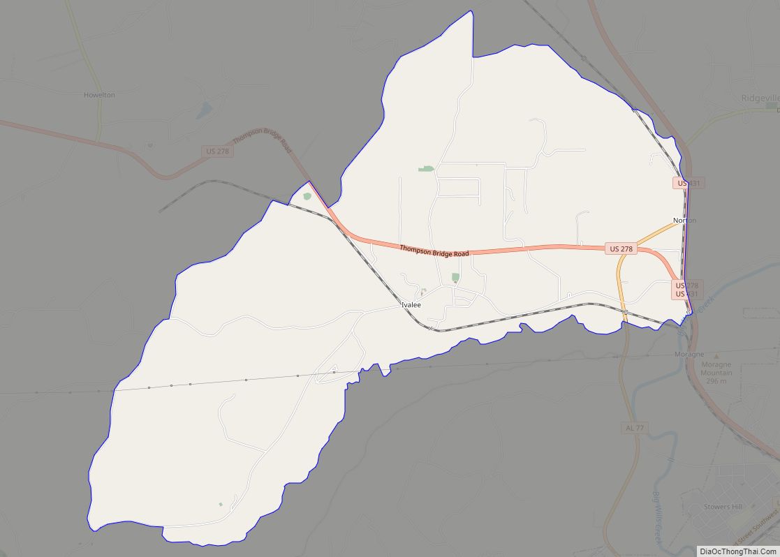 Map of Ivalee CDP