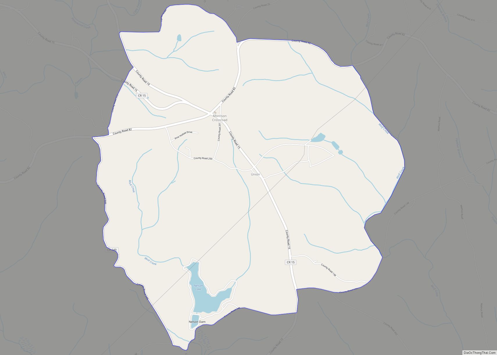 Map of Morrison Crossroads CDP