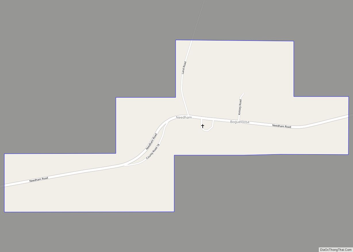 Map of Needham town