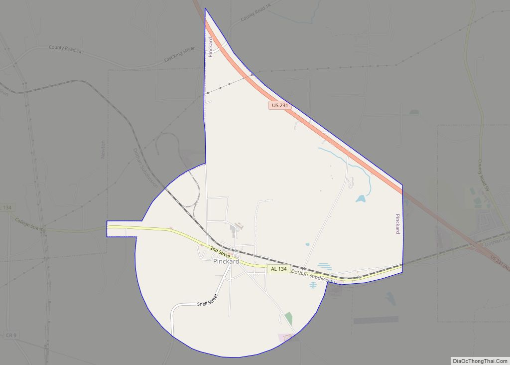 Map of Pinckard town