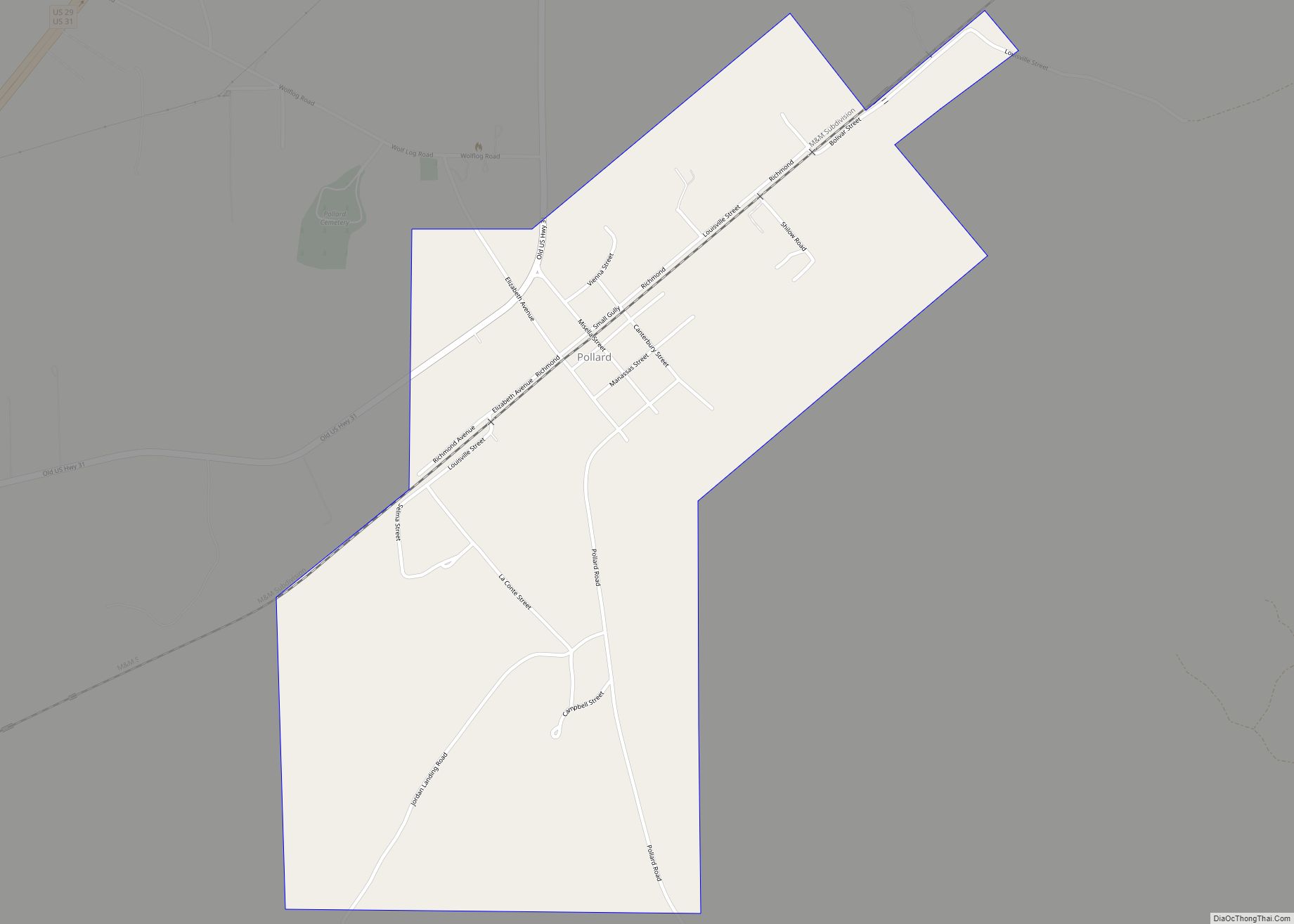 Map of Pollard town