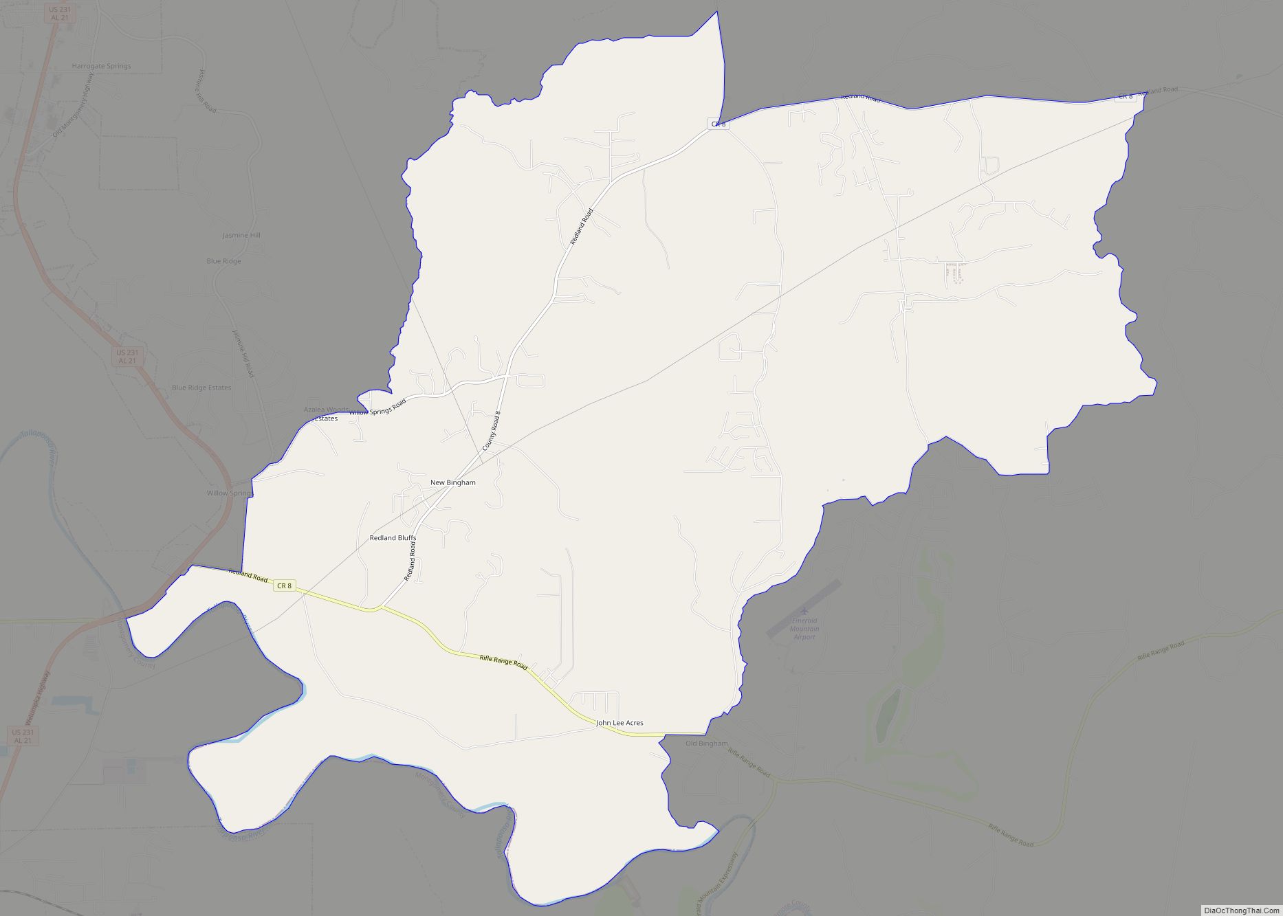 Map of Redland CDP