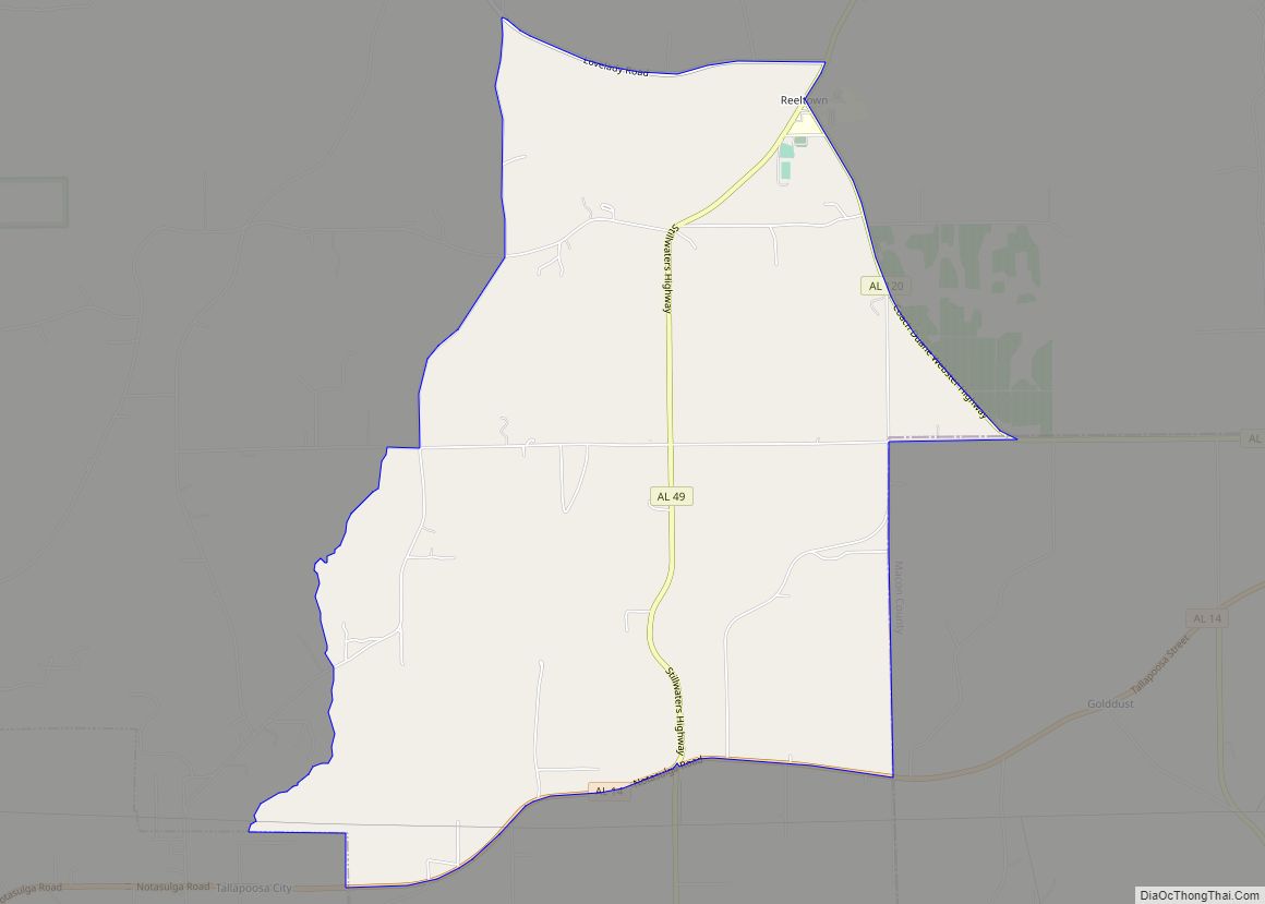 Map of Reeltown CDP