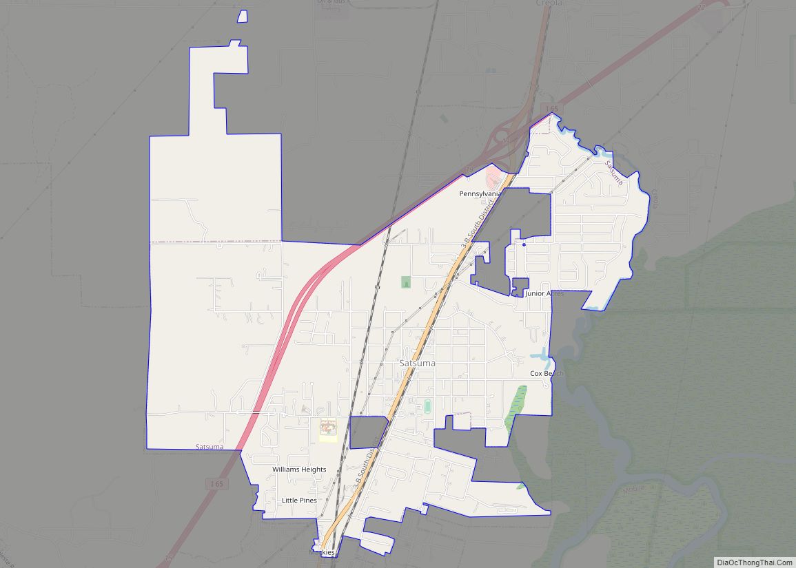Map of Satsuma city