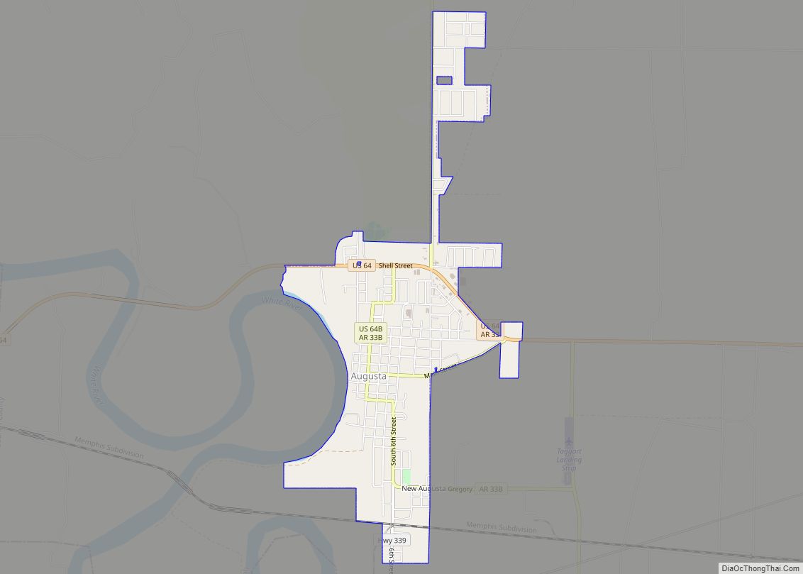 Map of Augusta city