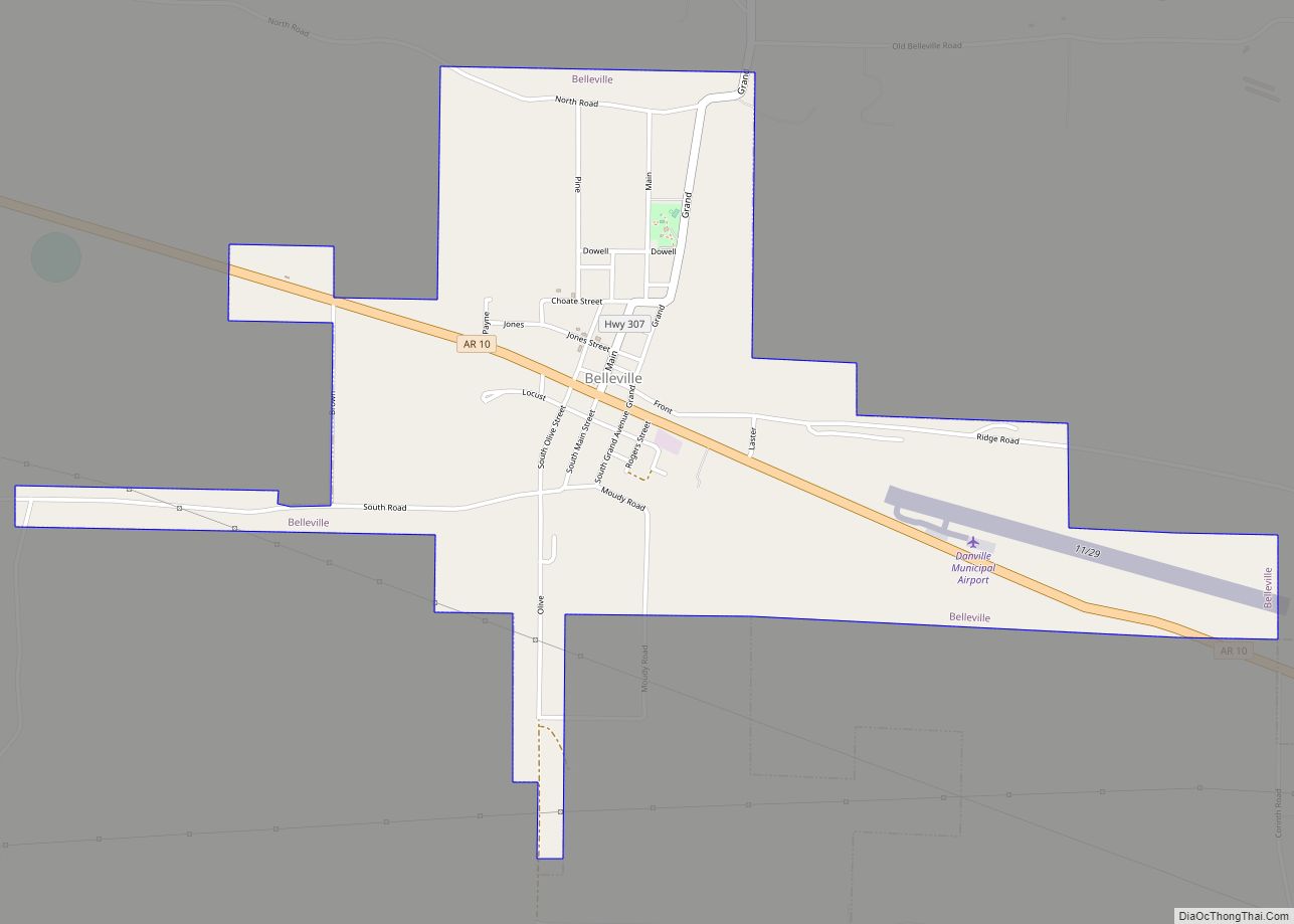 Map of Belleville city