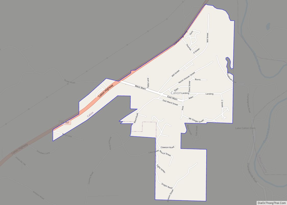 Map of Calion city