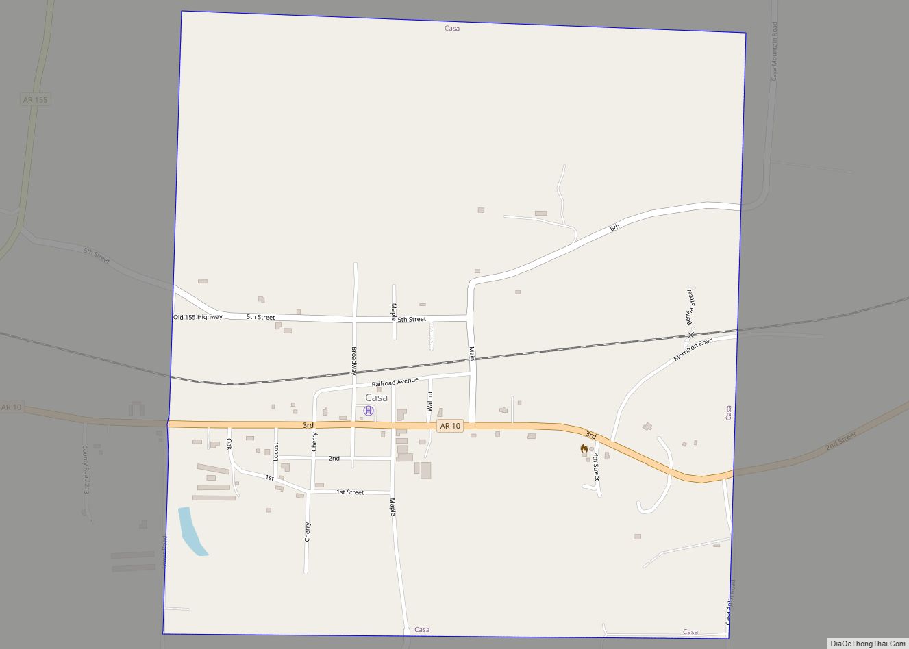 Map of Casa town