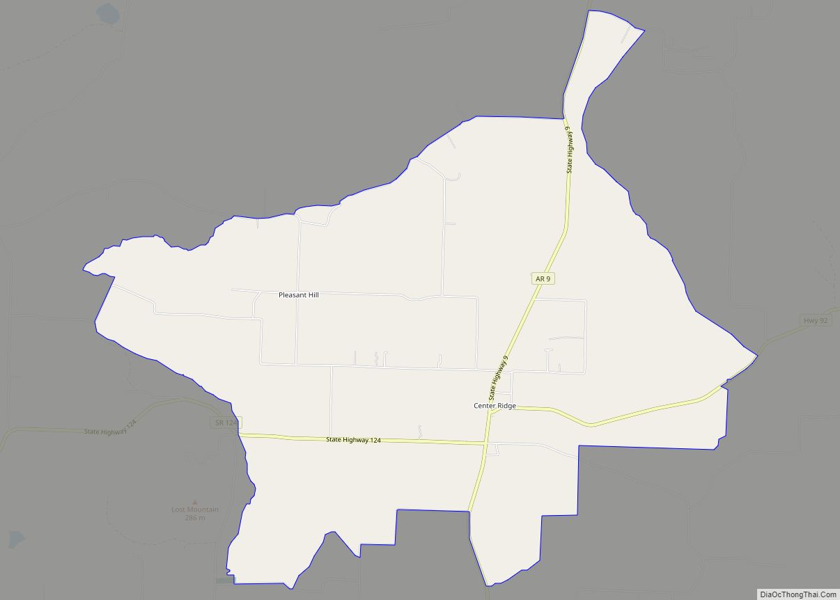 Map of Center Ridge CDP