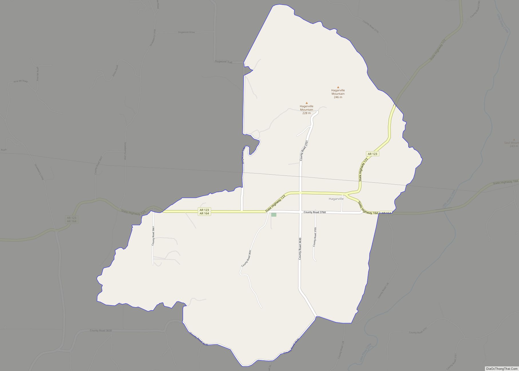 Map of Hagarville CDP