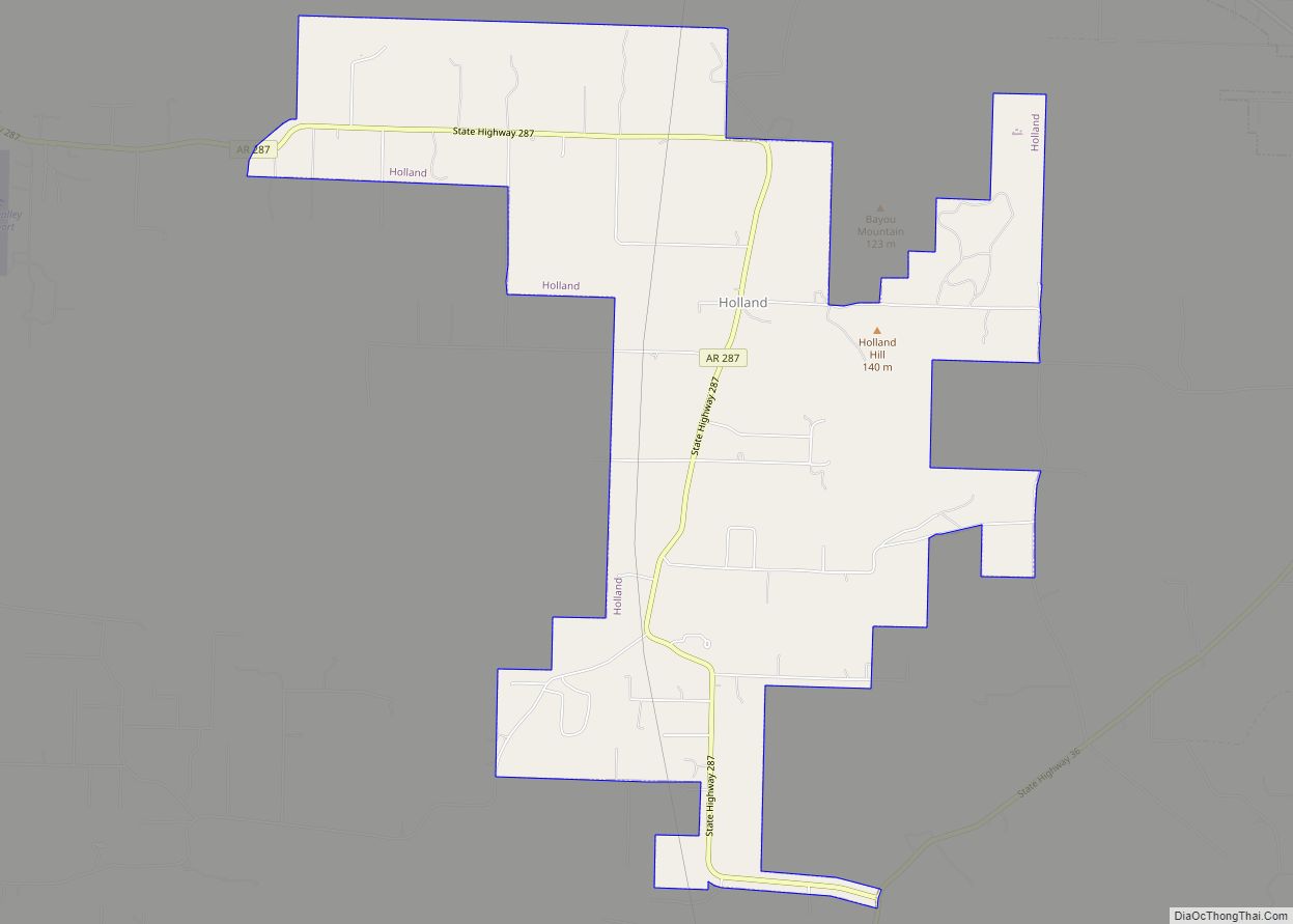 Map of Holland city