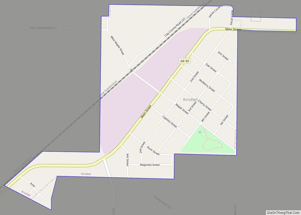 Map of Knobel city