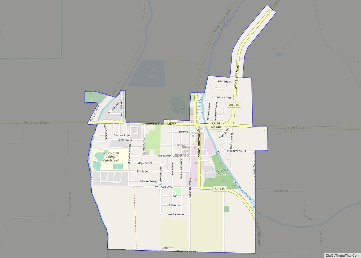 Map of Lepanto city