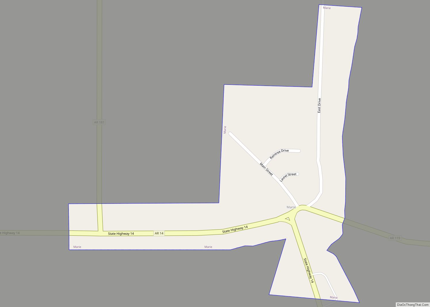 Map of Marie town
