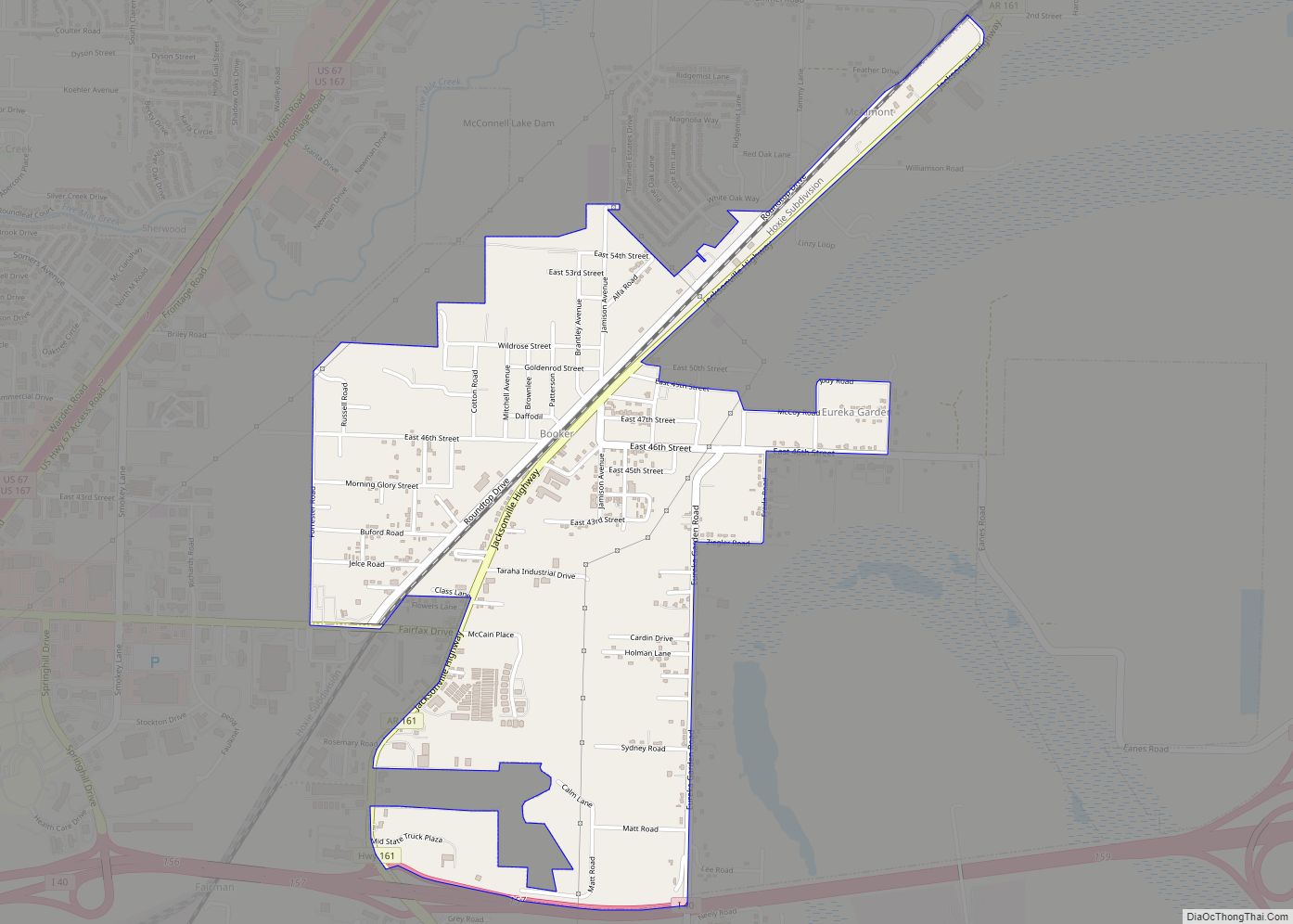 Map of McAlmont CDP