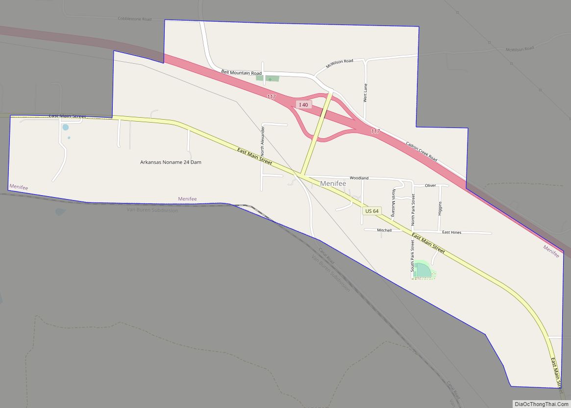 Map of Menifee city