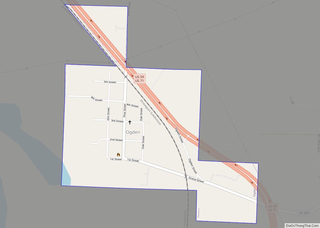 Map of Ogden city