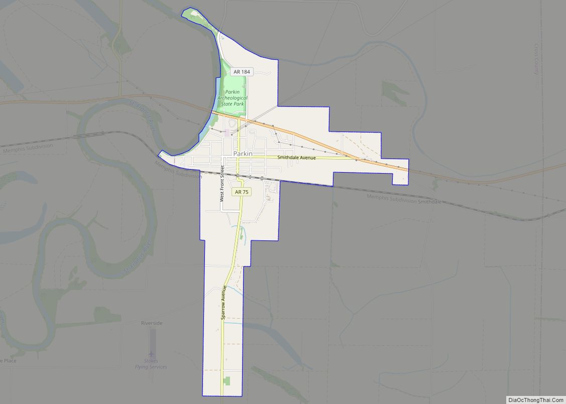 Map of Parkin city