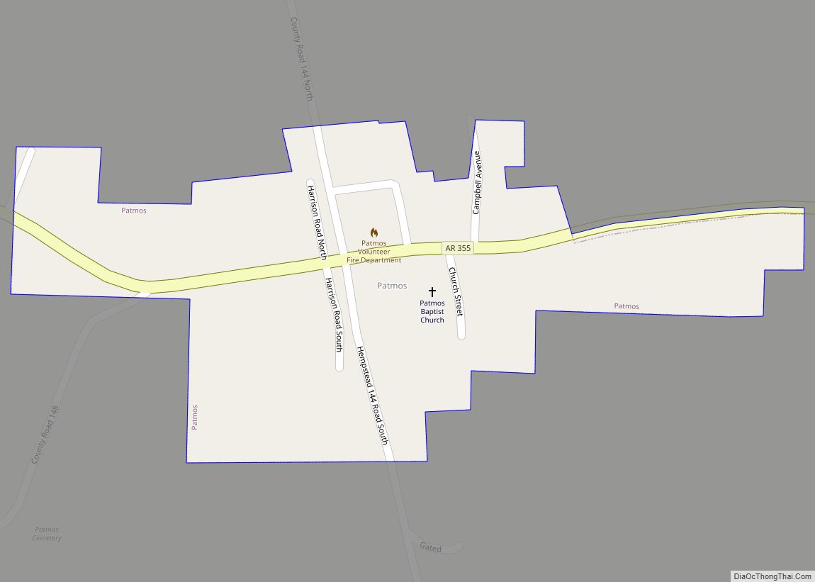 Map of Patmos town