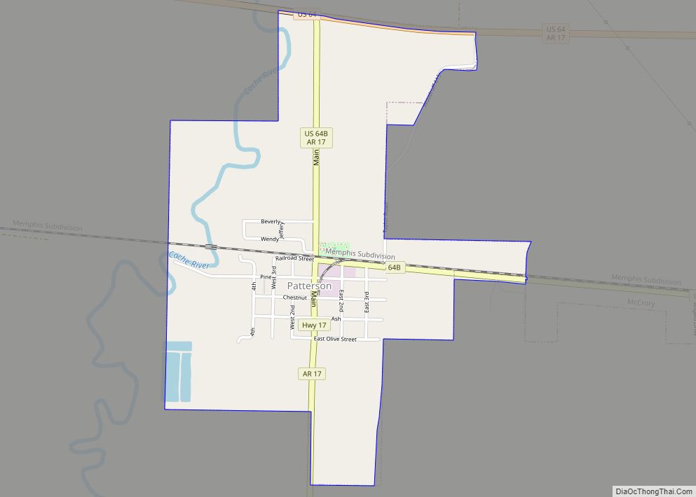 Map of Patterson city