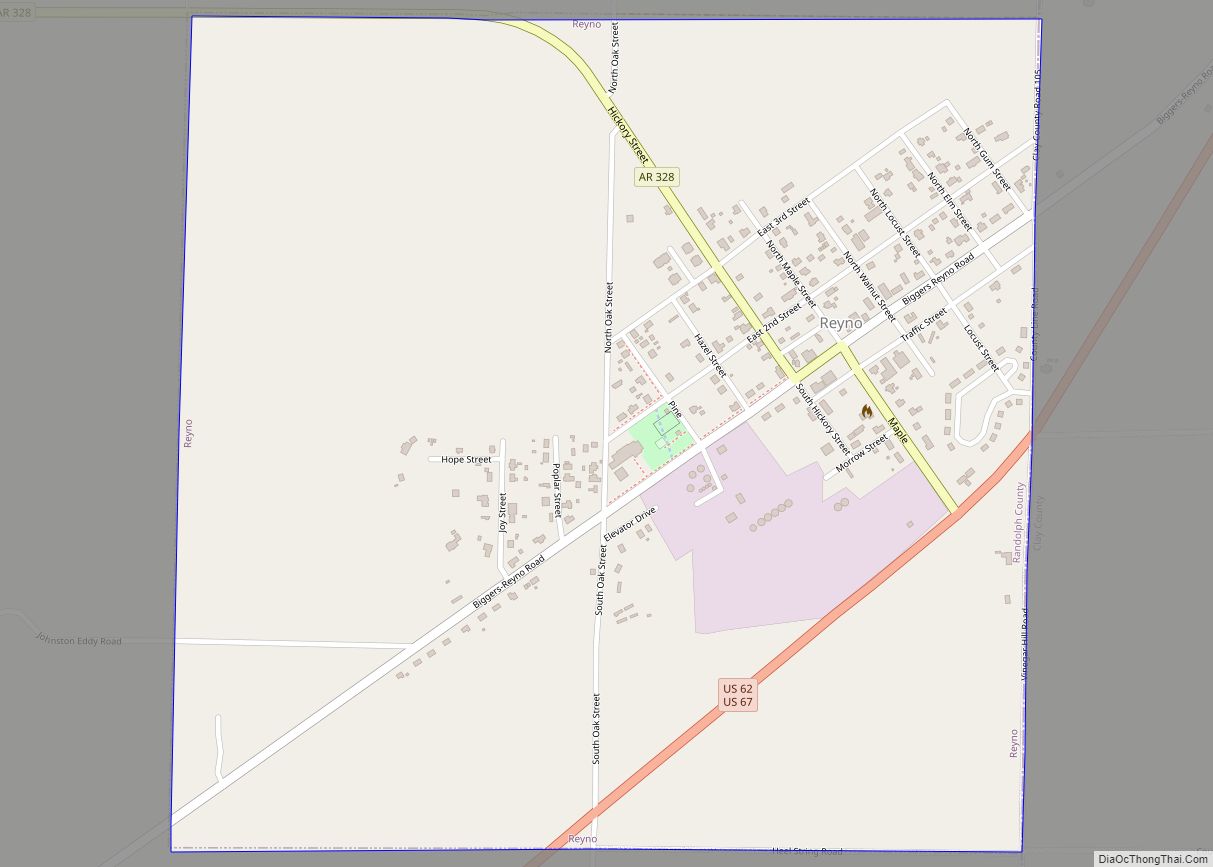 Map of Reyno city