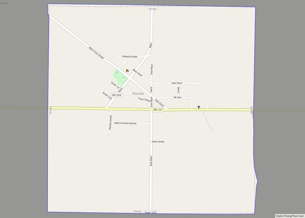 Map of Rondo town