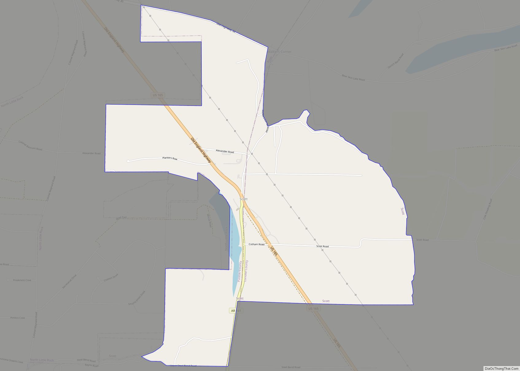 Map of Scott CDP