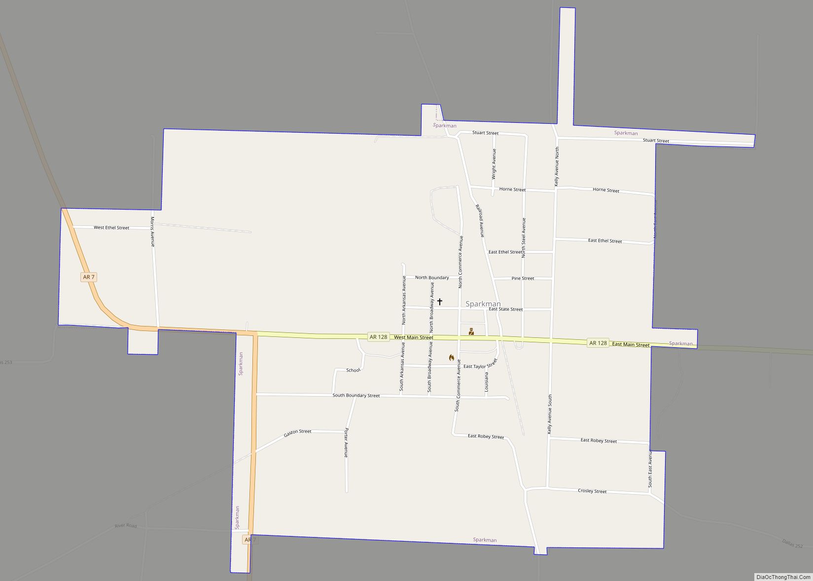 Map of Sparkman city