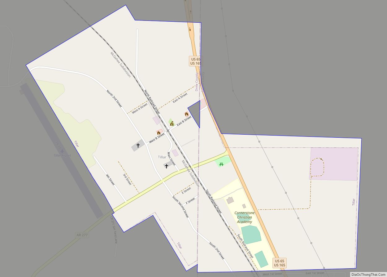 Map of Tillar city