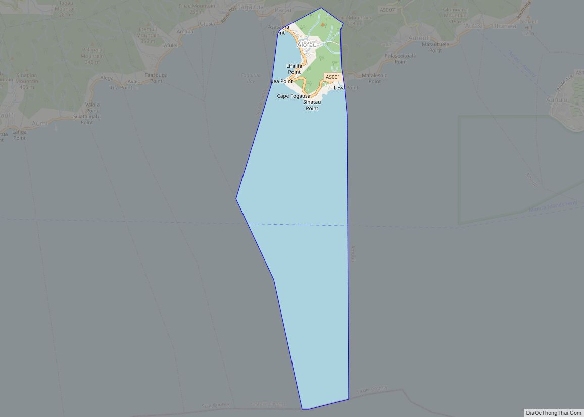 Map of Alofau village