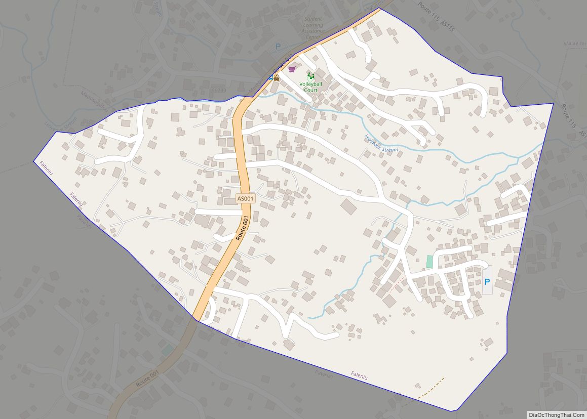 Map of Faleniu village