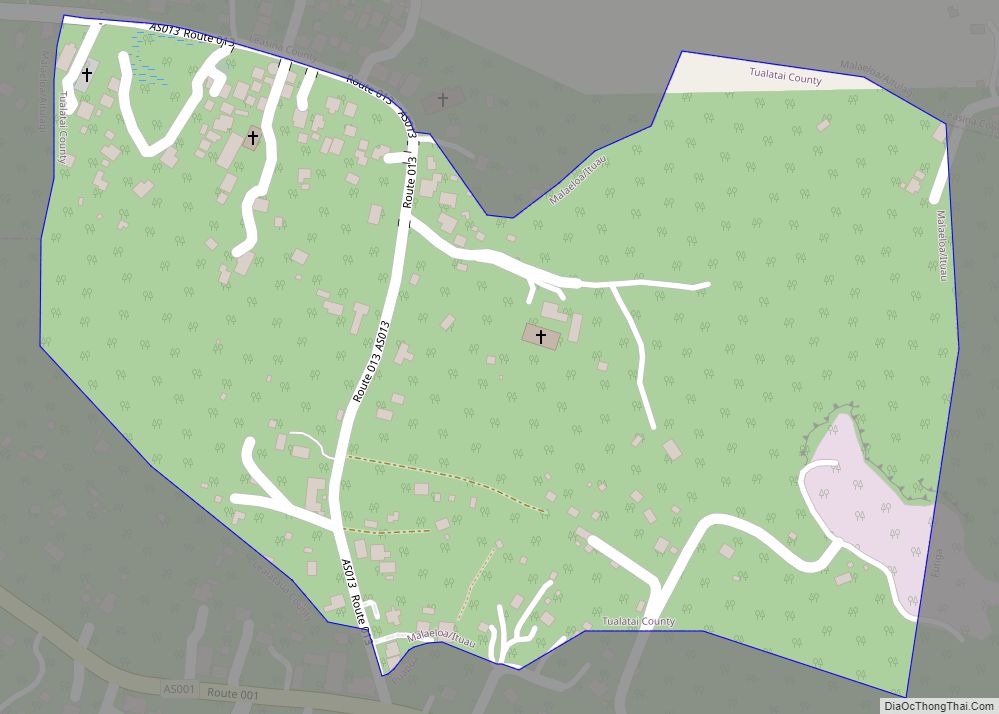 Map of Malaeloa/Ituau village