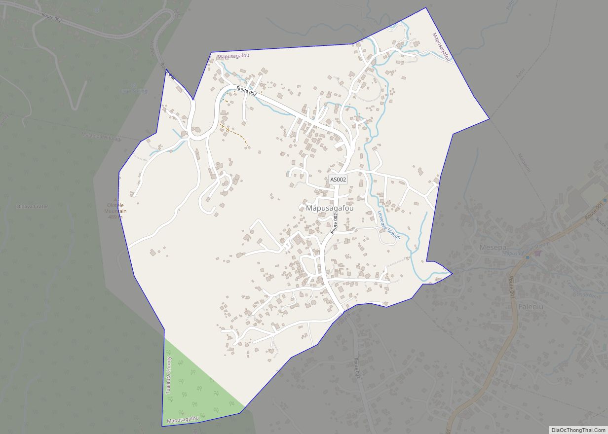 Map of Mapusagafou village