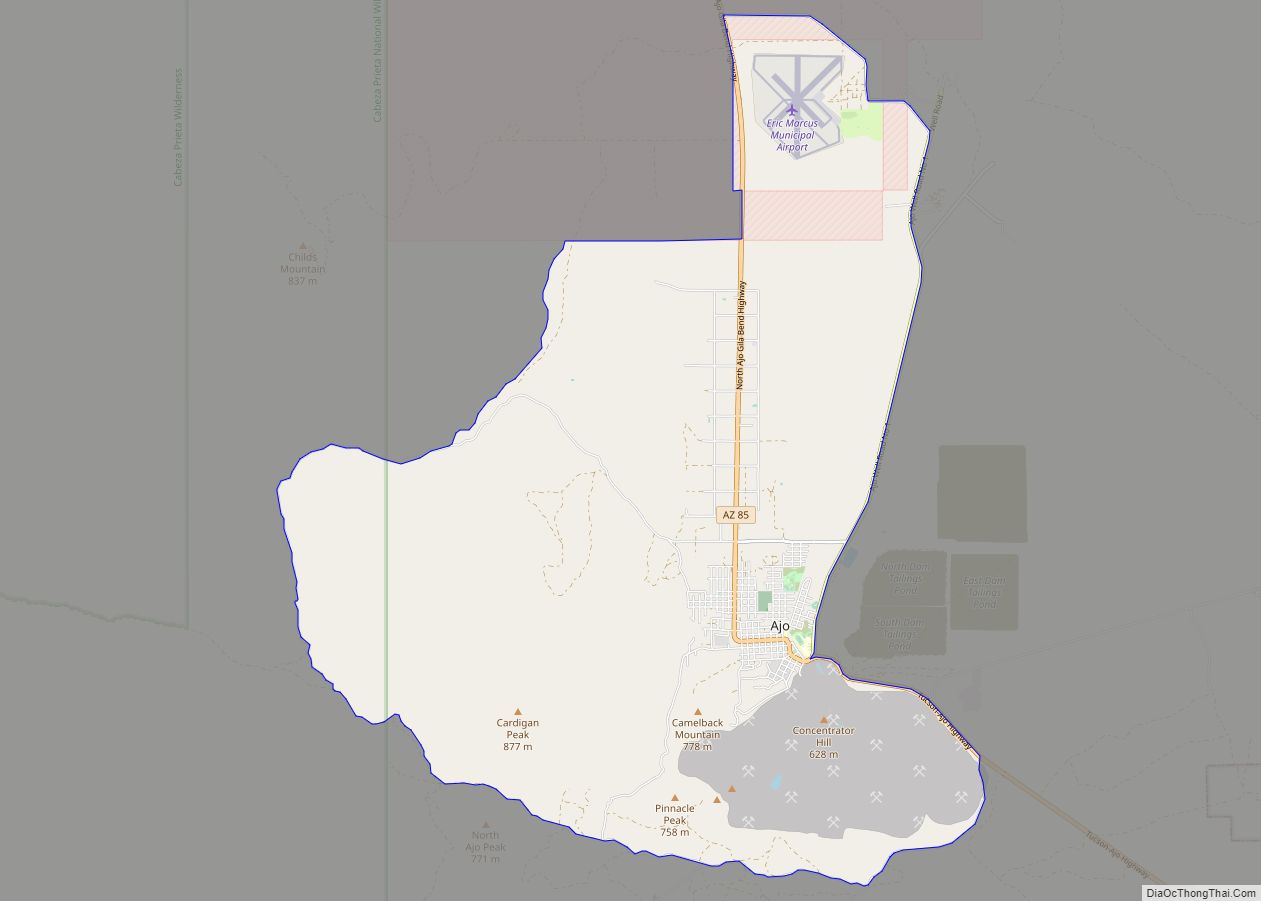 Map of Ajo CDP
