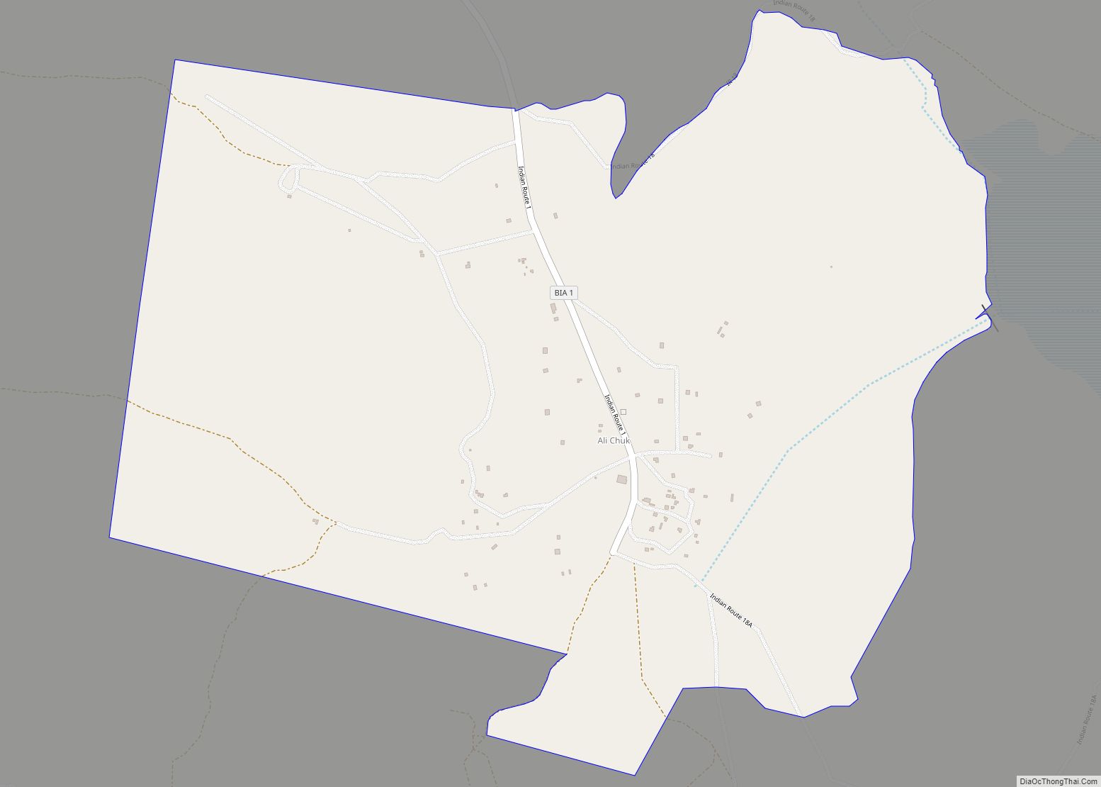 Map of Ali Chuk CDP