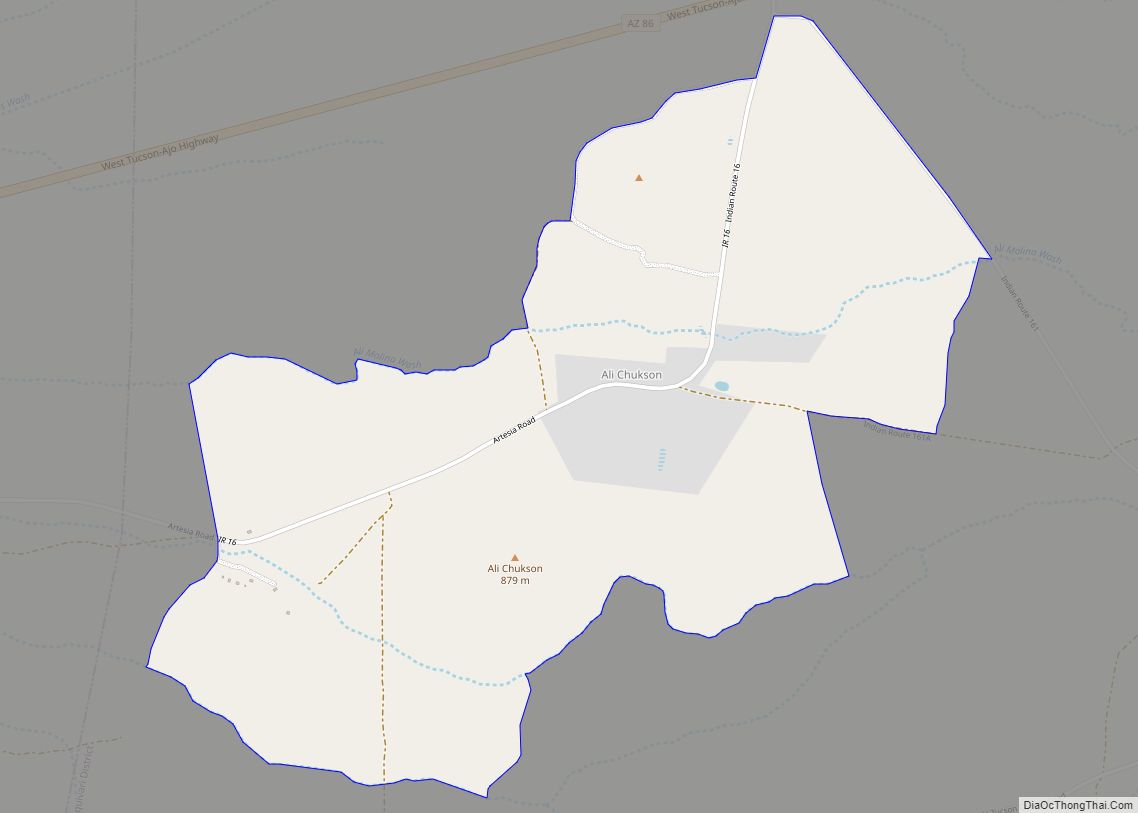 Map of Ali Chukson CDP