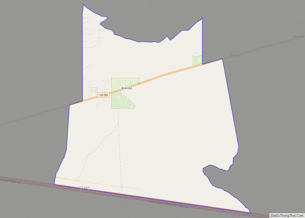 Map of Brenda CDP