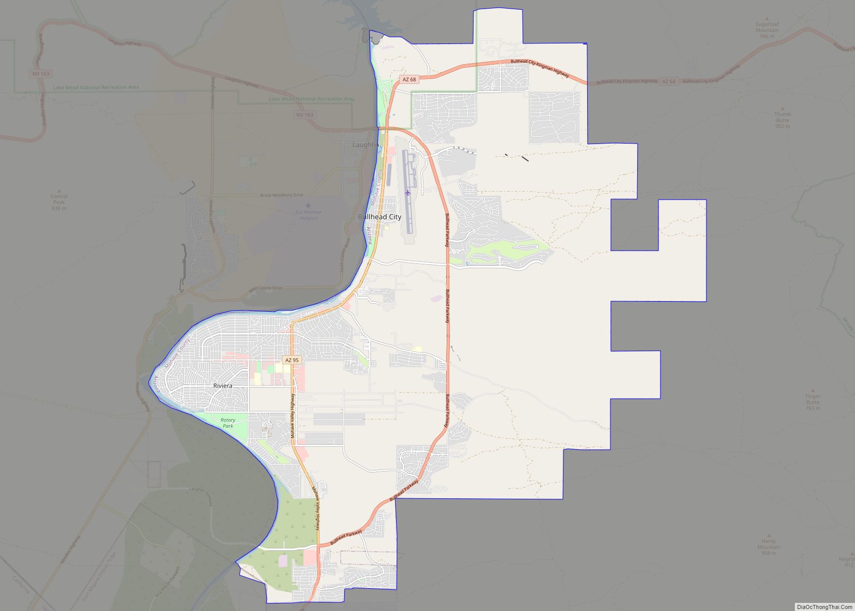 Map of Bullhead City