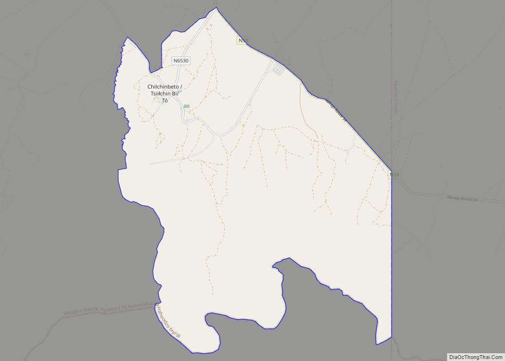 Map of Chilchinbito CDP