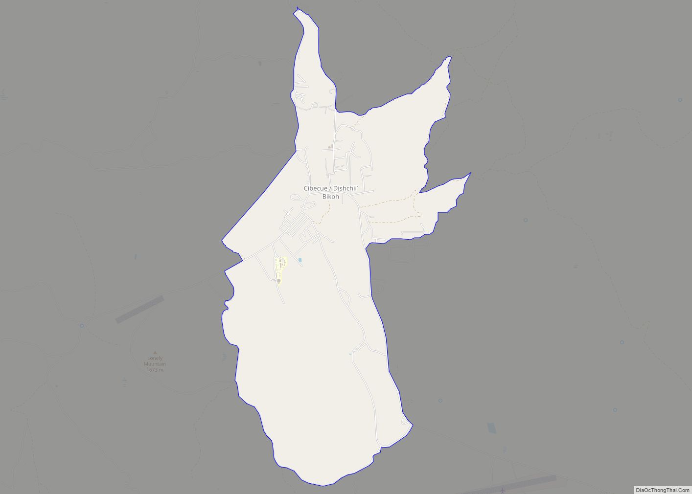 Map of Cibecue CDP