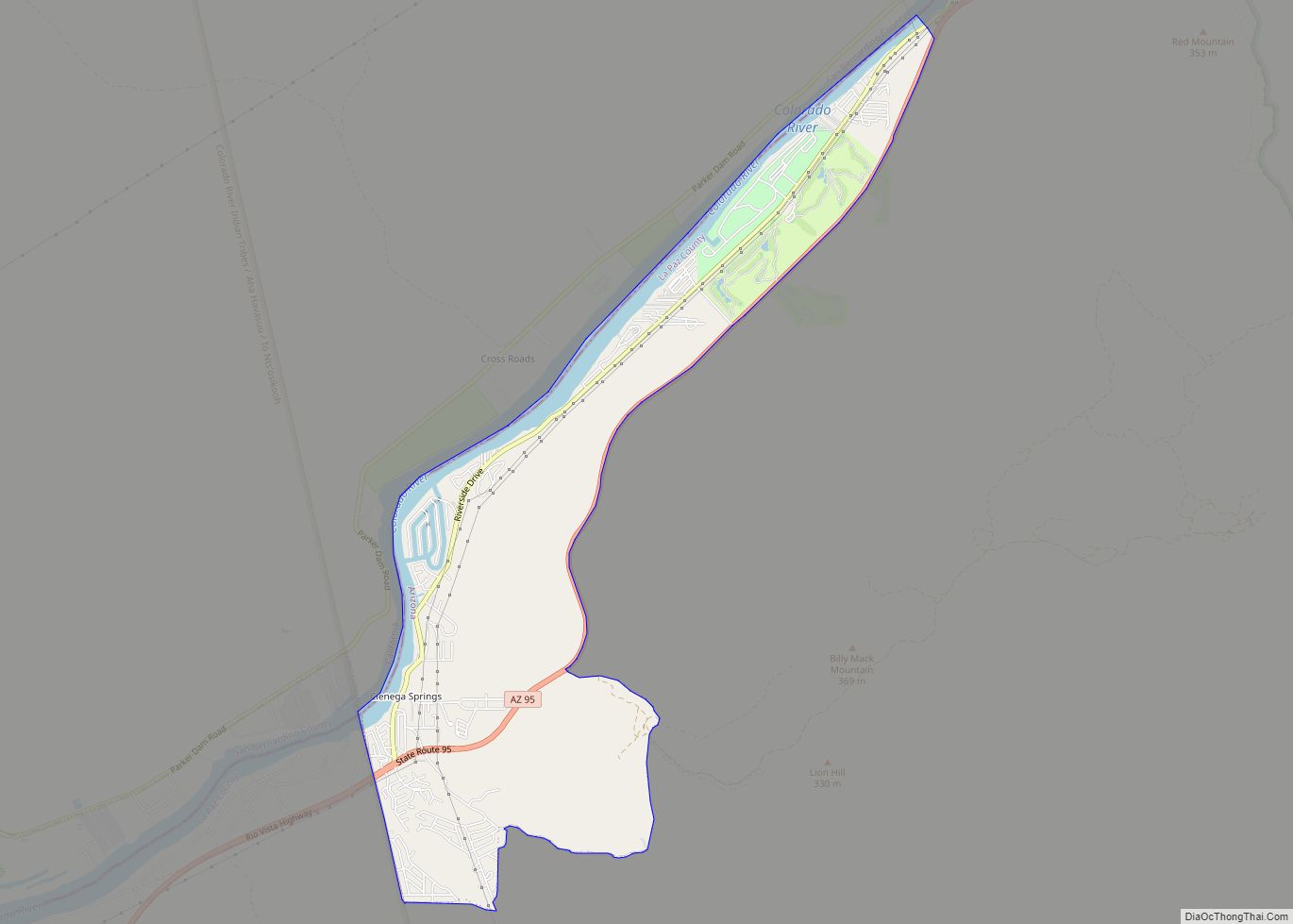 Map of Cienega Springs CDP