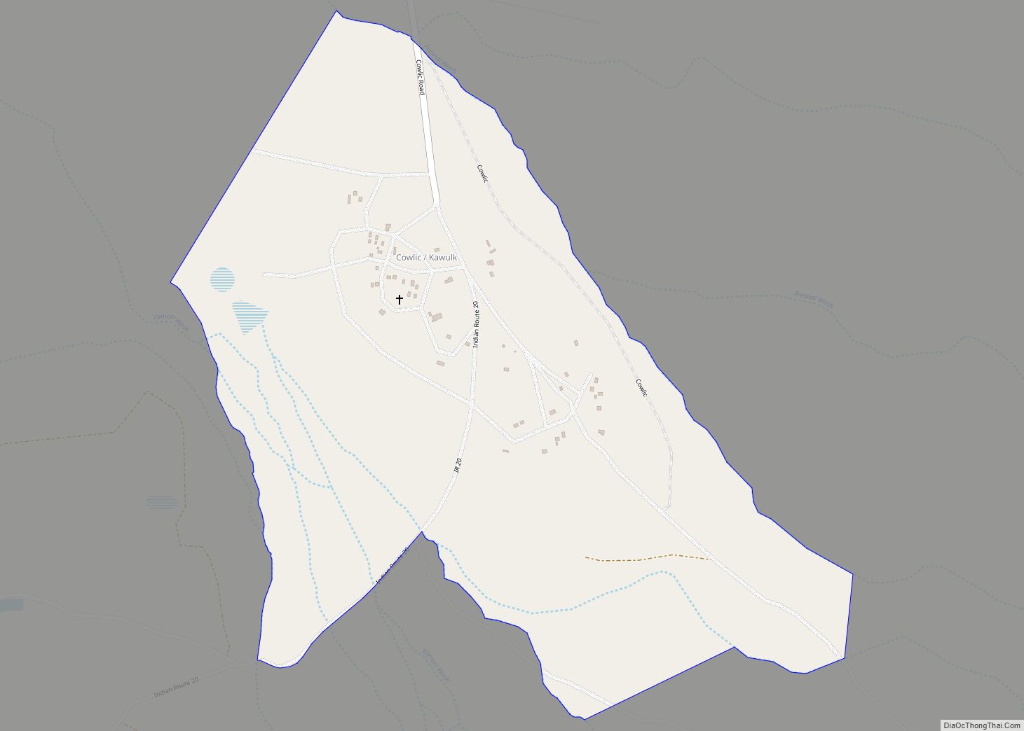 Map of Cowlic CDP